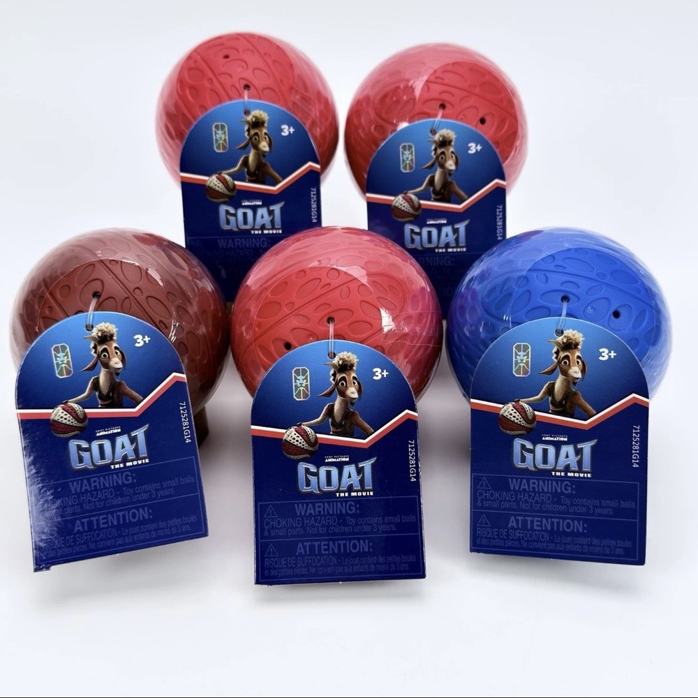 Lot of 5 GOAT THE MOVIE 2.5″ Blind Mystery Ball /Figure Roarball Jada Toys NEW