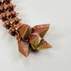 Dragon Crystal Full Articulated Dragon Fidget Toy 13” Burnt Orange 3D Print Art