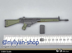1/6 Male G3 Assault Rifle Gun Weapon Model Fit 12”Action Figure Model Toy