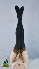 1/6 Female Doll Sexy High Elastic Ultra Thin Garter Stockings Outfit (No Figure)