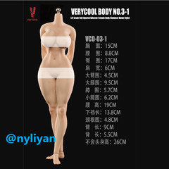 Stock VERYCOOL VCD-03-1A 1/6 Female Pale Large Chest Plump Body 12”Figure Doll
