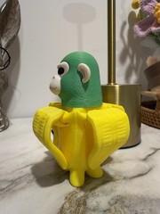 Bananini Chimpanani Brain Rot Meme Toy | Funny 3D Printed Collectible