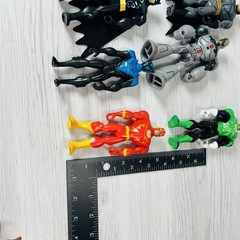 Batman Brave Bold Figure Lot JLU Blue Flash Green Man Bat Cyborg Superman Toy DC