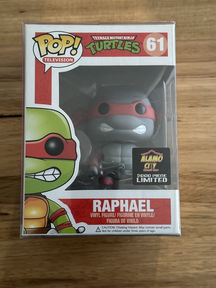 Funko Pop! – Television – Raphael #61 Grayscale Alamo City CC Exclusive – TMNT