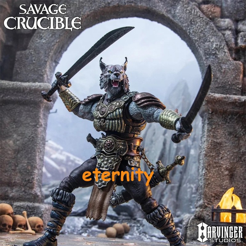 Harvinger Studios Savage Crucible Brynyar Vael 1/12 Scale Action Figure Model