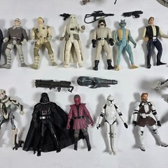 Star Wars Action Figure Vehicle Parts Lot Kenner Hasbro 1990s 2000s Mixed Toys