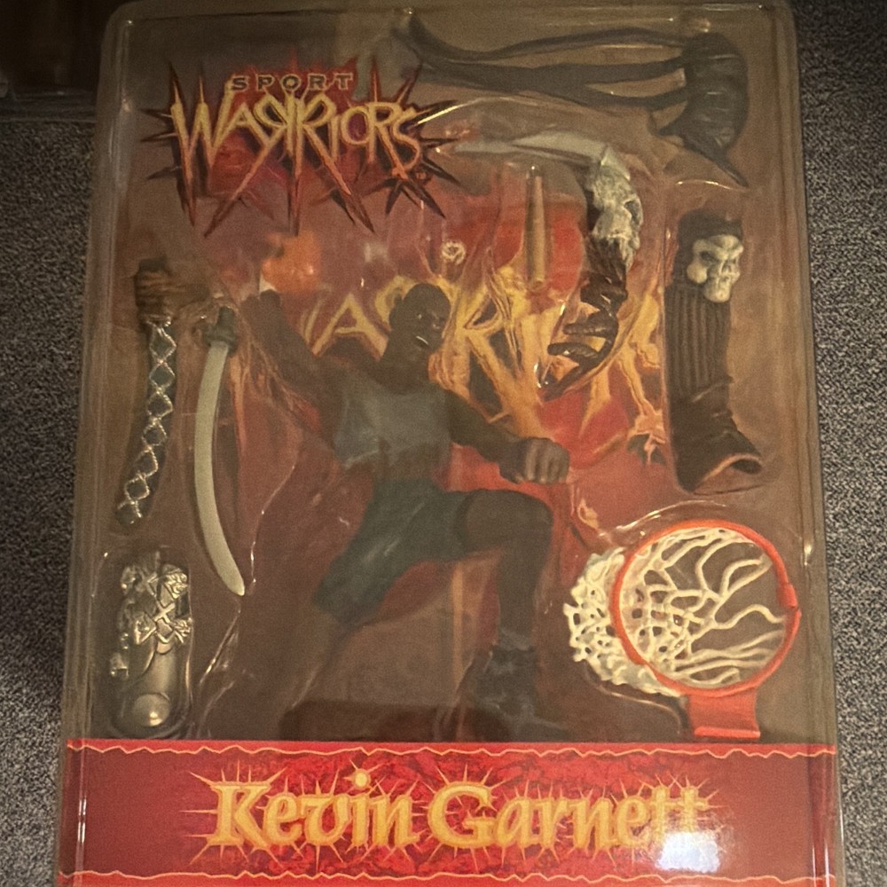 Sport Warriors Kevin Garnett Basketball Action Figure Boxed w/ Sword & Hoop