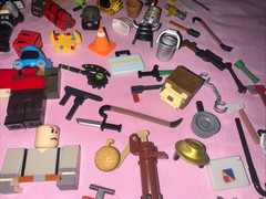 Large Mixed Lot of Robolox Action Figures & Accessories Toy Lot