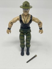 GI JOE: Sgt. Slaughter (1986) 100% Complete with Baton! Excellent!