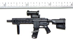 1/12 Scale Weapon – ASSAULT RIFLE F06R with SCOPE, GRIP & AMMO CLIP Fodder