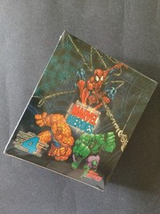2001 TOPPS BRAZIL MARVEL HEROES SUPER HEROES SEALED BOX (24 PACKS) IN PORTUGUESE