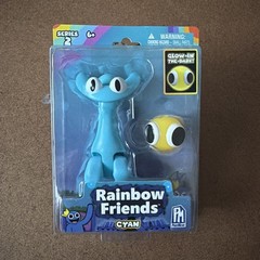 Rainbow Friends Series 2 CYAN Glow in the Dark Toy Action Figure Phat Mojo