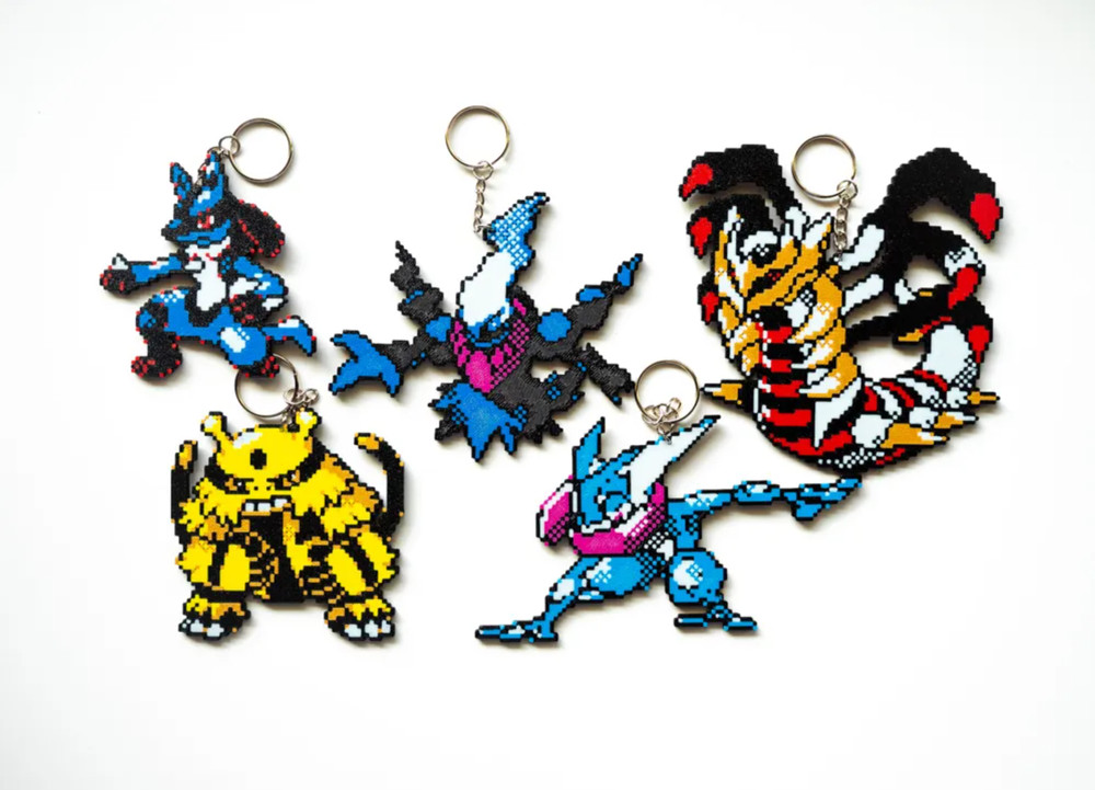 Lucario, Greninja, Giratina, Electivire, Darkrai, Keychain Pack. 3D Printed