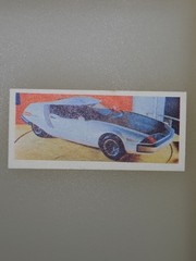 Vintage Sports Car 1970s Menko Card Showa Vintage Japan Original