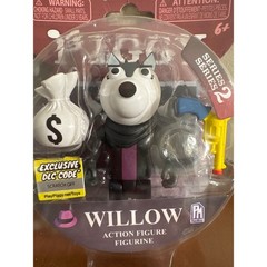Roblox Piggy Willow Series 2 Action Figure w DLC 2021 Gray Wolf Silver Paw