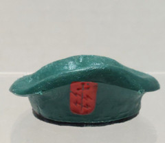 Original 1964 GI Joe Green Beret Hat with Insignia GI Joe Figure Accessories