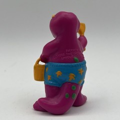 90s 1993 Sun Beach Barney Shovel Pail Swimsuit 2.5″ PVC Action Figure Dinosaur