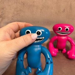Official Garten Of Banban Action Figures Set of 2 Jumbo Josh Blue Pink 4.5″