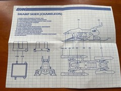 80’s GI Joe Cobra Blueprints Cobra Rattler, Dragonfly, Chameleon And Snow Cat