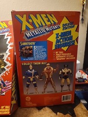 1994 Toy Biz X-Men Metallic Mutants Cyclops Wolverine Sabretooth Deluxe Edition