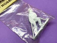 3 Vintage FIREMAN Chimneyville Hobbies 3 Inch Resin Plastic Figures Unpainted