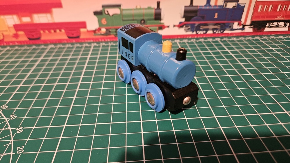 1993 BRIO Train LNER Blue Steam Engine VGUC WORKS With Thomas