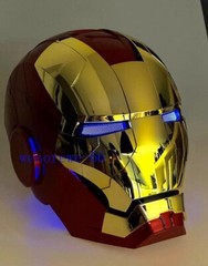 US!! 1:1 Iron Man MK5 Helmet Wearable Voice-control Mask Cosplay Golden AUTOKING