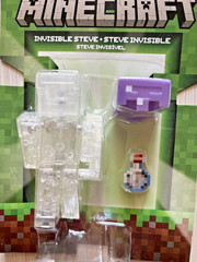2026 Minecraft INVISIBLE STEVE Action Figure NEW 6+