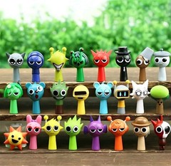 24pcs set Sprunki Model Toy Game Action Figures Toy Cake Toppers Birthday Gift