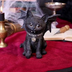 Nemesis Now Vampuss Black Bat Cat Figurine 16cm, Resin, Black, Black Bat Cat Fig