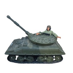 Sunny Smile Strike Force Tank Blow Mold Style 12″ Figure Vintage Vehicle