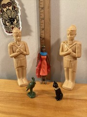 Egyptian Mummy King Tut NEFERTITI Cleopatra Pyramid Sphinx Tomb Artifact Figures