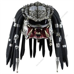 Predator Motorcycle Helmet Dress Up Mask Cosplay Party Costume Props Halloween