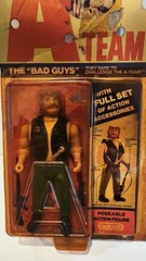 VINTAGE 1983 GALOOB A-TEAM VIPER BAD GUYS ACTION FIGURE NEW ON CARD – WEAR