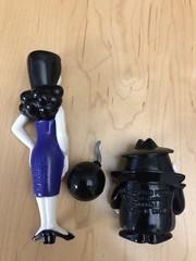 1998 rocky bullwinkle series natasha and boris exclusive toy action figure set