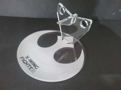 Acrylic display stand for Kenner vintage & Hasbro POTF Star Wars X-wing fighter