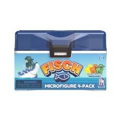 PhatMojo Fisch Collectible Action Figure Playset 4 PVC Figures w/ DLC Age 6+