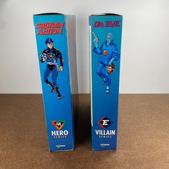 Playing Mantis Captain Action & Dr. Evil Action Figures 1998 Lot of 2 Boxed
