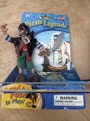 World Stars Pirate Legends Swabby & Captain Kidd Action Figure Odyssey Toys Lot