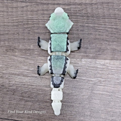 Glow-In-The Dark Mini Crested Gecko 3D Articulated Flexi Fidget Easter Gift
