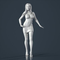 Unpainted resin figurine. Beautiful woman girl 1/18 1/24 1/43 1/32