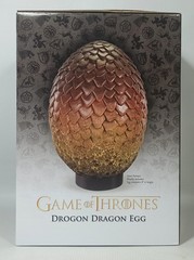 NOBLE COLLECTION GAME OF THRONES DROGON DRAGON EGG 8” AUTHENTIC PROP REPLICA