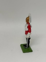 Britains LTD 1973 metal Royal guard red coat with white plume toy soldier
