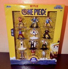 2026 Netflix One Piece Die-Cast Nano Metalfigs Jada 12 Pack Figures