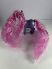 My Little Pony G3 PETAL BLOSSOM 2002 Hasbro Long Styled Pink Tinsel Hair MLP