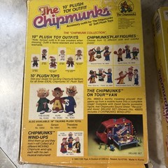 1983 Ideal Alvin And The Chipmunks Plush Toy Outfits 10” Lot Of 4 New Fast Ship