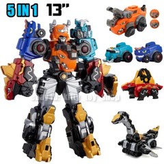 Dino Core 8 Figures Set Ultra D-Saber Mammoth Cerato Tri PLESIO Dimetrodon Robot
