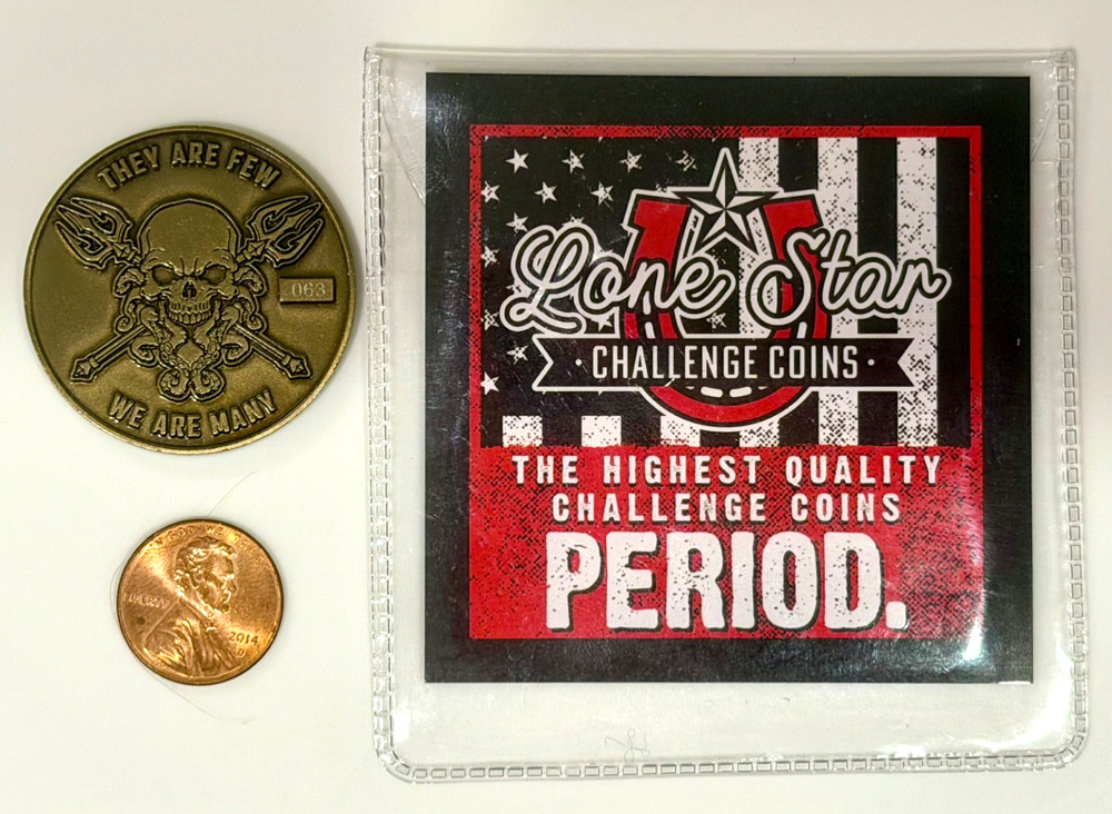 VALAVERSE ACTION FORCE THE BLACK CHALLENGE COIN ZOLOCON 1 PER GUEST #060 of 100!