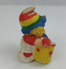 Vintage 1980 Wallace Berrie Rainbow Brite Drummer Girl Made In Portugal 2.25″