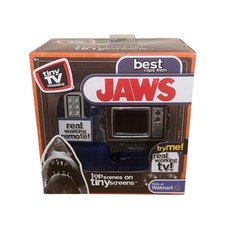 Tiny TV Classics Best Clips Scenes from Jaws! Sealed Basic Fun – Needs Batteries